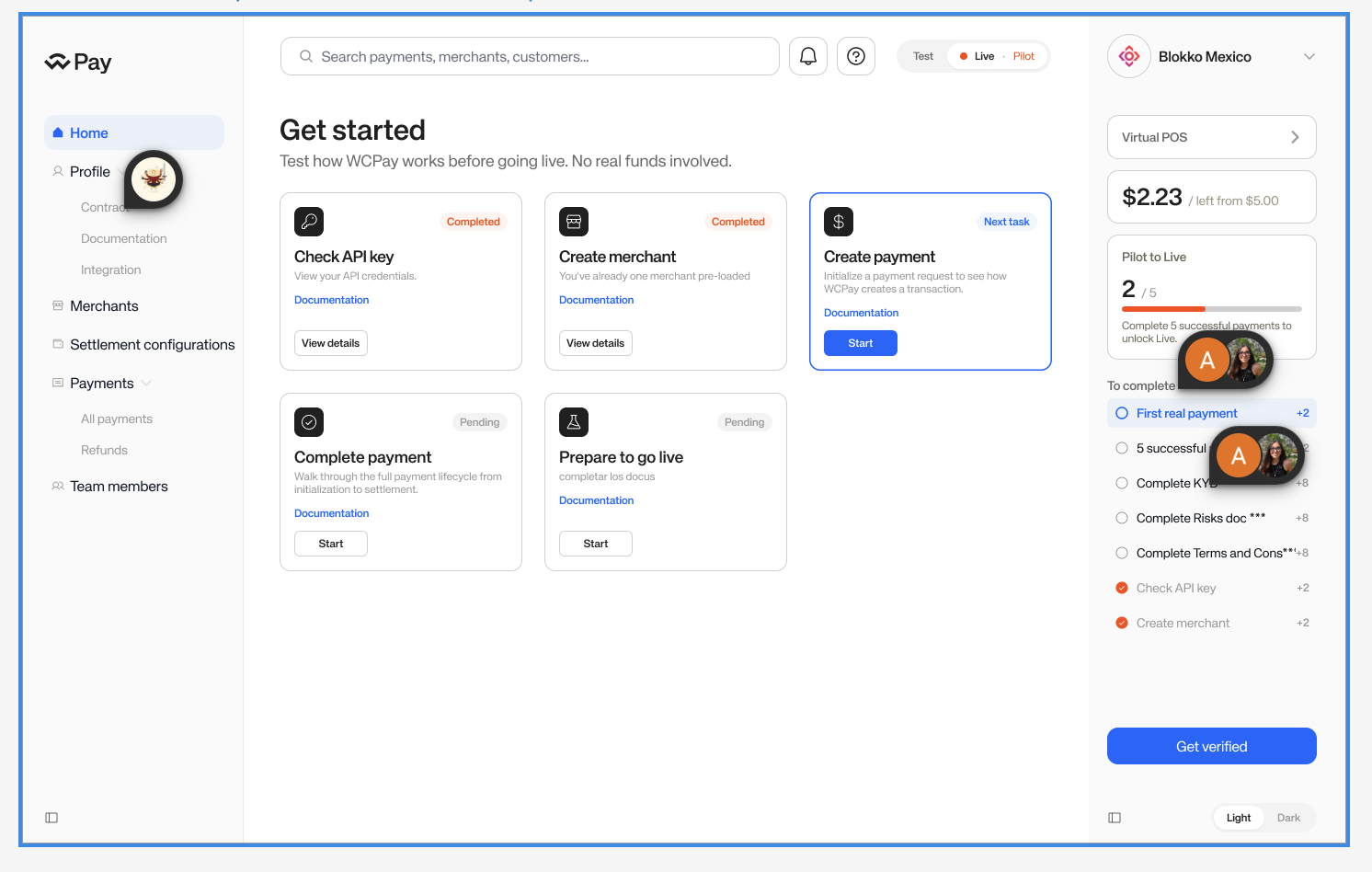 Proposed dashboard onboarding screen with left navigation, center task cards, and a right todo rail.